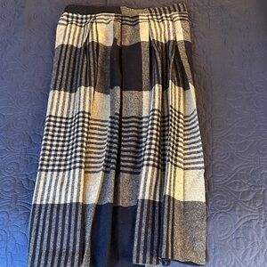 Plaid Navy and Gray Women's Skirt